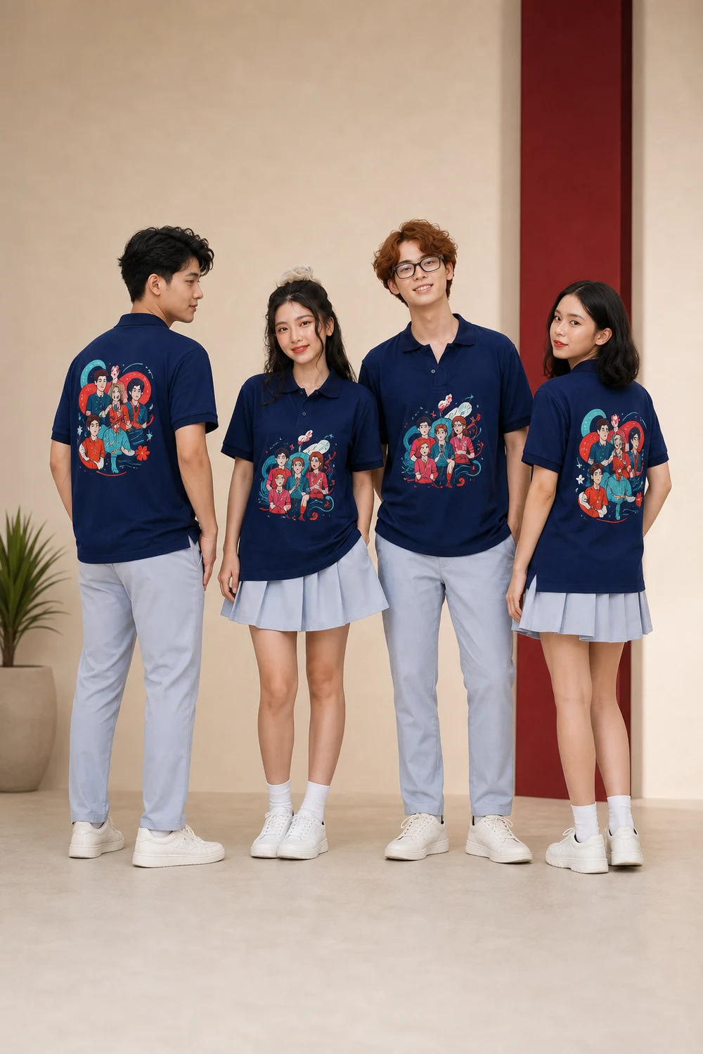 Áo đồng phục nhóm T-Hexa in theo yêu cầu